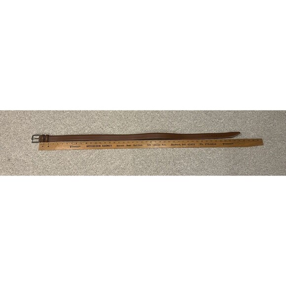 Men’s Size 38 Nordstrom Brown Real Dressy Leather Belt NEW - Picture 11 of 12